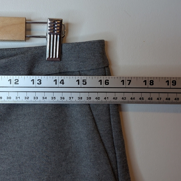 Halogen Nordstrom Grey Women's Flared Stretch Office Trouser Pants Size 10 - Picture 10 of 12